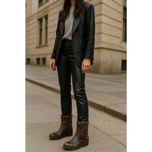 Sendra Engineer Boots 8601 Women’s 7 Brown Distressed Leather Goodyear Welt